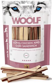 WOOLF Long Chicken Cod Sandwich Kurczak Dorsz 100g