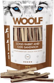 WOOLF Long Rabbit Cod Sandwich Królik Dorsz 100g - Zdjęcie główne