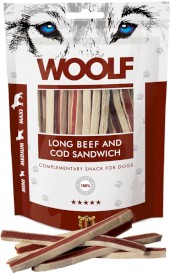 WOOLF Long Beef Cod Sandwich Wołowina Dorsz 100g - Zdjęcie główne