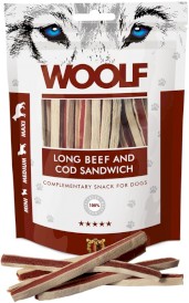 WOOLF Long Beef Cod Sandwich Wołowina Dorsz 100g