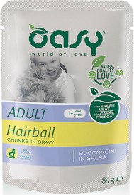 OASY Cat Lifestage Adult Hairball w sosie 85g - Zdjęcie nr 2
