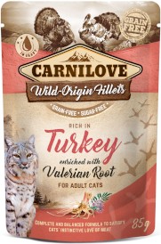 CARNILOVE CAT Pouch Turkey Valerian INDYK 85g - Zdjęcie główne