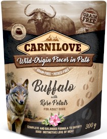 CARNILOVE DOG Pouch Buffalo Rose Petals BAWÓŁ RÓŻA 300g - Zdjęcie główne