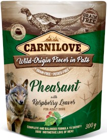 CARNILOVE DOG Pouch Pheasant Raspberry Bażant 300g