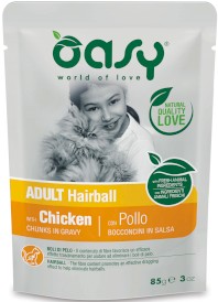 OASY Cat Lifestage Adult Hairball w sosie 85g - Zdjęcie główne