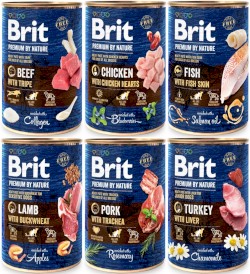 BRIT Premium by Nature MIX SMAKÓW 24x400g - Zdjęcie główne