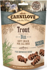 CARNILOVE DOG Soft Snack Trout Dill PSTRĄG 200g - Zdjęcie główne