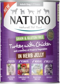 NATURO Adult Dog GF Indyk Kurczak Galaretka 390g - Zdjęcie główne