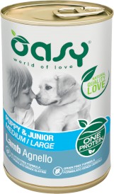 OASY Dog OAP Puppy Junior Medium / Large Lamb Jagnięcina 400g - Zdjęcie główne