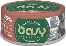 OASY Cat More Love Tuna Shrimp Tuńczyk Krewetki puszka 70g - Zdjęcie główne