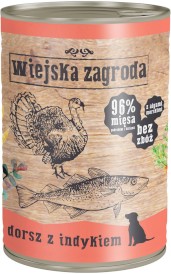 WIEJSKA ZAGRODA Dorsz z Indykiem bez zbóż 400g - Zdjęcie nr 2