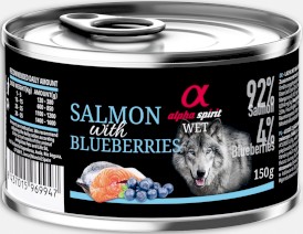 ALPHA SPIRIT Wet Dog Salmon Blueberries Łosoś Jagody 150g