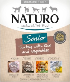 NATURO Senior Dog Indyk Ryż Warzywa 12x400g