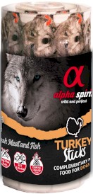 ALPHA SPIRIT Turkey Sticks Dog Indyk Blister 16x10g
