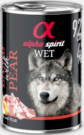 ALPHA SPIRIT Wet Dog Lamb Pear Jagnięcina Gruszka 400g - Zdjęcie główne