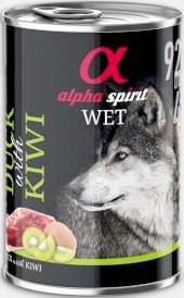 ALPHA SPIRIT Wet Dog Duck Kiwi Kaczka z Kiwi 400g - Zdjęcie główne