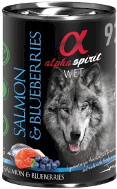 ALPHA SPIRIT Wet Dog Salmon Blueberries Łosoś Jagody 400g - Zdjęcie nr 2