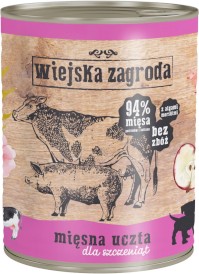 WIEJSKA ZAGRODA Mięsna Uczta dla szczeniąt bez zbóż 800g - Zdjęcie nr 2