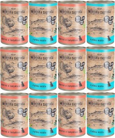 WIEJSKA ZAGRODA MIX RYBNY bez zbóż 12x400g - Zdjęcie główne
