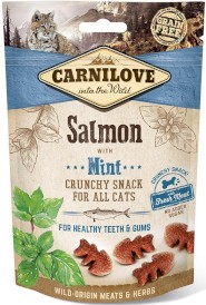 CARNILOVE CAT Crunchy Snack Salmon Mint ŁOSOŚ 50g - Zdjęcie główne