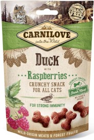 CARNILOVE CAT Crunchy Snack Duck Raspberries KACZKA 50g - Zdjęcie główne