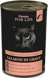 FITMIN Cat For Life Sterilized Salmon Łosoś 415g