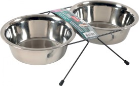 ZOLUX Zestaw 2 Miski Inox 1,3 l + Stojak metalowy - Zdjęcie nr 3