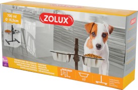ZOLUX Zestaw 2 Miski 16cm + Stojak regulowany - Zdjęcie nr 2