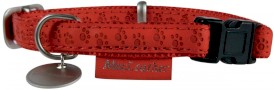 ZOLUX Obroża regulowana Mac Leather Czerwona 10mm