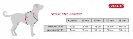 ZOLUX Szelki regulowane Mac Leather Turkusowe 10mm - Zdjęcie nr 3