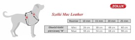 ZOLUX Szelki regulowane Mac Leather Turkusowe 25mm - Zdjęcie nr 3