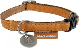 ZOLUX Obroża regulowana Mac Leather Żółta 10mm - Zdjęcie główne