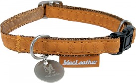 ZOLUX Obroża regulowana Mac Leather Żółta 20mm - Zdjęcie główne