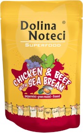 DOLINA NOTECI SuperFood Kot Kurczak Wołowina Dorada 85g - Zdjęcie główne