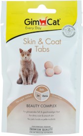 GIMCAT Skin / Coat Tabs Pastylki wsparcie sierści kota 40g