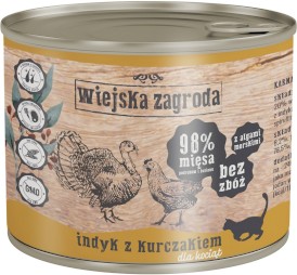 WIEJSKA ZAGRODA Indyk z Kurczakiem dla kociąt 200g - Zdjęcie nr 2