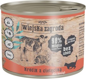 WIEJSKA ZAGRODA Królik z Cielęciną dla kociąt 200g - Zdjęcie nr 2