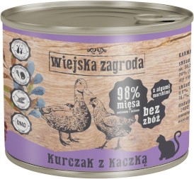 WIEJSKA ZAGRODA Kurczak z Kaczką bez zbóż dla kotów 200g - Zdjęcie nr 3