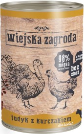 WIEJSKA ZAGRODA Indyk z Kurczakiem dla kociąt 400g - Zdjęcie nr 3