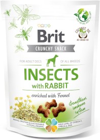 BRIT Care Dog Crunchy INSECTS Rabbit Owady Królik 200g