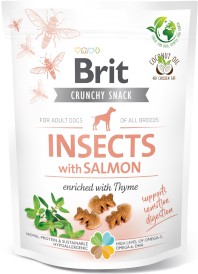 BRIT Care Dog Crunchy INSECTS Salmon Owady Łosoś 200g - Zdjęcie główne