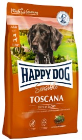 HAPPY DOG Supreme Sensible TOSCANA Kaczka łosoś 4kg