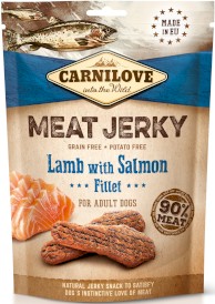 CARNILOVE Meat Jerky Lamb Salmon Jagnięcina Łosoś 100g - Zdjęcie główne