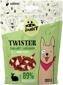 MR.BANDIT Twister Rabbit Sticks Zawijasy z Królikiem 500g - Zdjęcie główne
