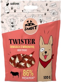 MR.BANDIT Twister Beef Sticks Zawijasy z Wołowiną 500g