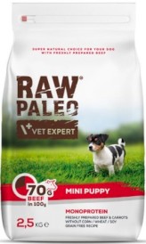 Vet Expert RAW PALEO Mini Puppy Monoprotein Beef 2,5kg