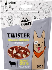 MR.BANDIT Twister Lamb Sticks Zawijasy z Jagnięciną 500g - Zdjęcie główne