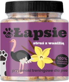 Happy Snacky ŁAPSIE Struś z Wanilią 300g - Zdjęcie główne