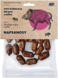 Happy Snacky NAPSANOSY Mini Kabanosy z Dzika 18szt. - Zdjęcie główne