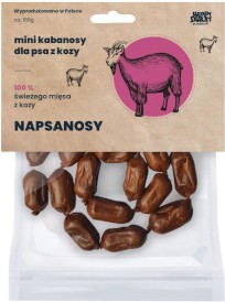 Happy Snacky NAPSANOSY Mini Kabanosy z Kozy 18szt.